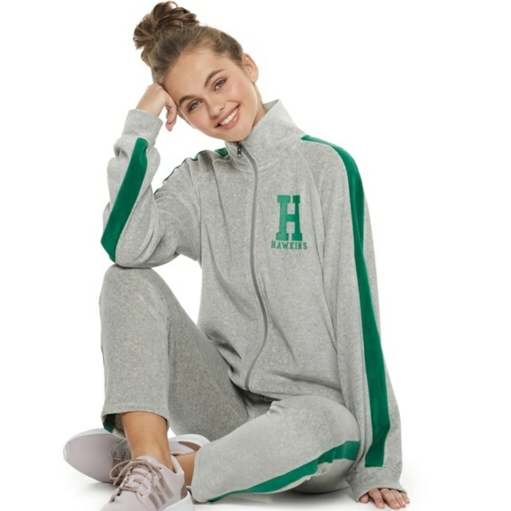 Stranger things hawkins track jacket Large